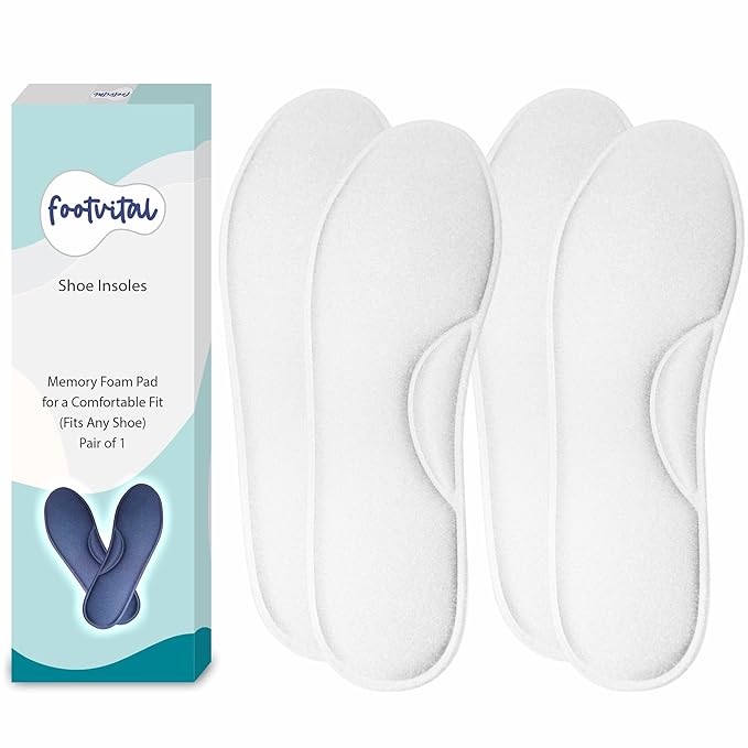 Shoprythm foot Vital 7 / White / Pack of 2 Memory Foam Shoe Insoles Shoprythm foot Vital 7 / White / Pack of 2 Memory Foam Shoe Insoles